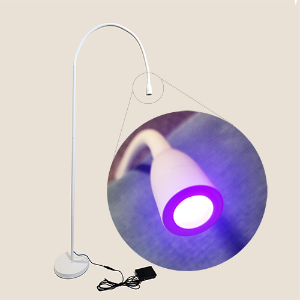 개화  2초딸깍 UV LED 속눈썹연장 램프 [화이트/블랙]